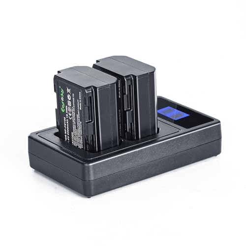 Eeyrnduy 2-Pack NP-FZ100 Battery and Charger Set Replacement for Sony NP-FZ100 A6600 Alpha A7III A7RIII A7R IV A9 A6600 Alpha 9 Alpha 9S A9S A7III A7R3 A7R4 Camera