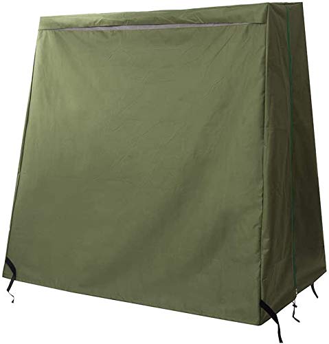 QEES Cubierta de tenis de mesa, resistente al agua, resistente al polvo, protección UV, resistente al viento, cubierta de mesa de ping pong JJZ134 (verde militar)