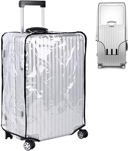 Image of LIGHTNIING HAMMERZ Transparent Luggage Cover | Clear PVC Suitcase Cover | Trolley Bag Protective Covers Case Waterproof Travel Bag Suitcase Covers | (28 Inches)