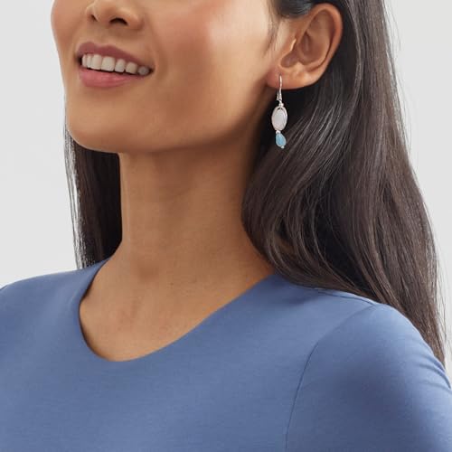 Silpada 'Josephine' Freshwater Cultured Pearl, Blue Quartz and Hematite Drop Earrings in Sterling Silver4
