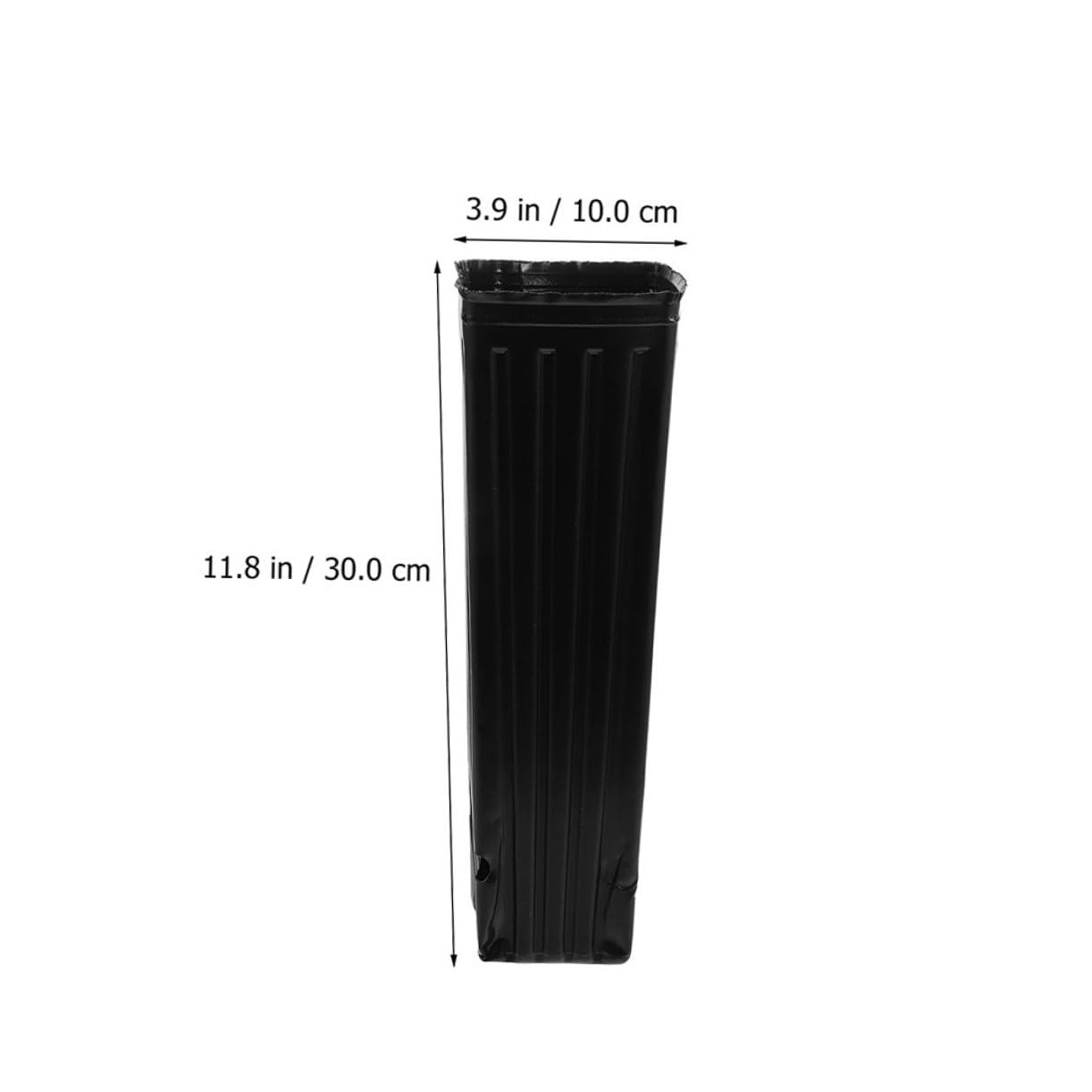 BESPORTBLE Macetas para Plantas 60piezas Copa de Cultivo de Plantas Negro 30X10X10Cm Protección de Permeabilidad al Agua Adecuado para Árboles y Hortalizas