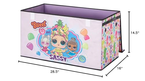 Image of LOL Surprise Collapsible Children's Storage Trunk - Durable with Soft Lid, 28.5 inchx14.5 inchx16 inch, Fun and Spacious Organizer for Kids