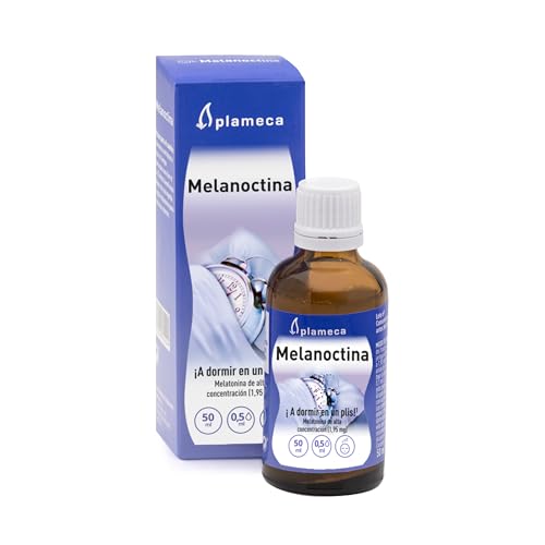 PLAMECA Melanoctina ¡A dormir en un plis!, Melatonina Pura de Rápida Absorción (Gotas Sabor Limón 50 ml)