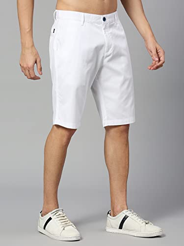 Image of Thomas Scott Men's | 100% Cotton | Solid | Above Knee | Button Closure | Chino | Casual Shorts for Men