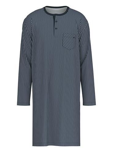 Men's Relax Streamline Cotton Nightshirt, 31267, Dark Sapphire, L2