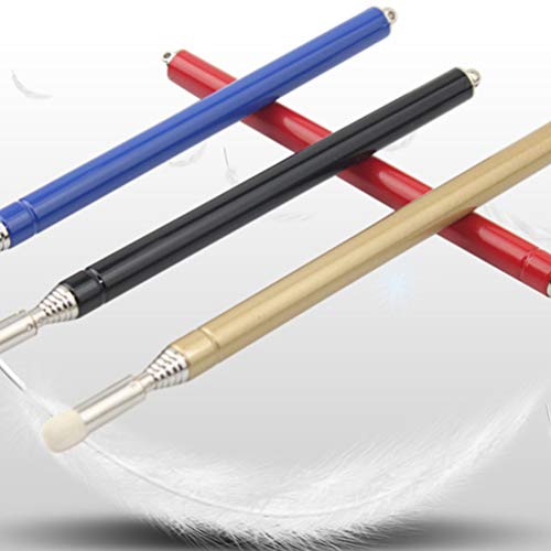 NUOBESTY Ponteiro de apresentação telescópico para professores, ponteiro retrátil extensível de aço