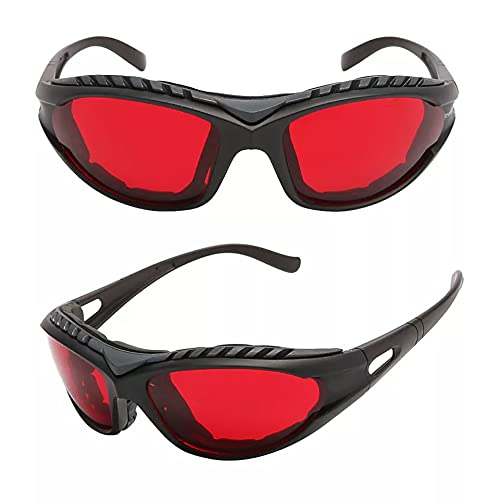 Blue Blocking Glasses - PRE-SLEEP - RED BEFORE BED - Dark Lens Blocks Blue & Green Light - Science Based (Dark Therapy) - Fall Asleep Faster & Optimize Your Hormones - Calm Eyes & Headaches