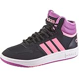 Obermaterial: Kunstpelz adidas Hoops MID 3.0 K Sneaker, Legend Ink/Beam pink/Pulse Lilac, 37 1/3 EU