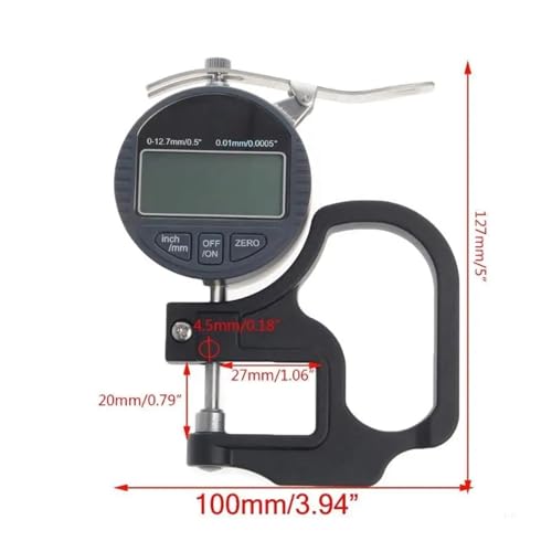 Medidor de espesor digital 0.01mm miniatura 3