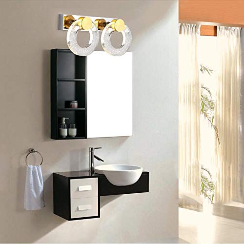 Lampes de maquillage LED pour armoire et applique salle de bain inox