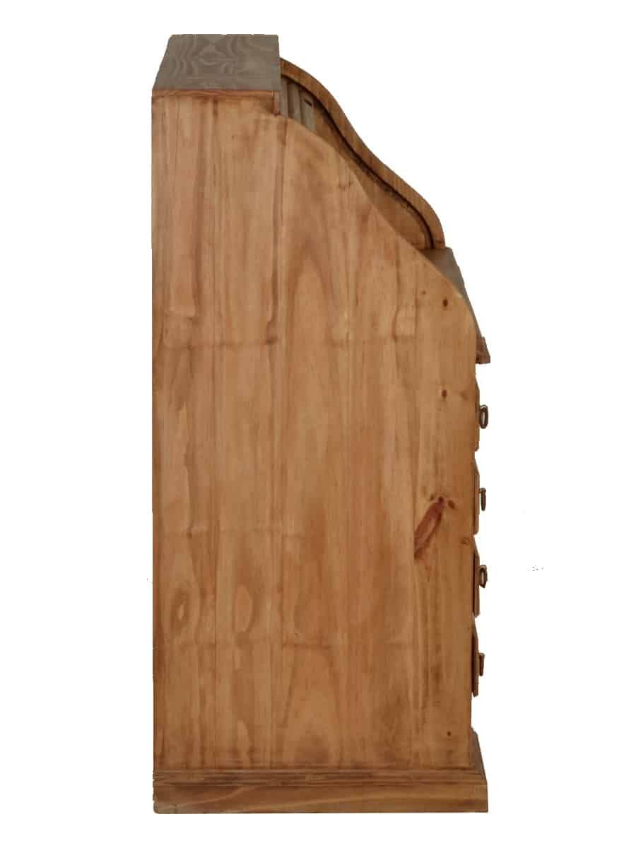 Sekretär Mexico Möbel 120x125x58 cm Landhausstil Massivholz Pinie Honig