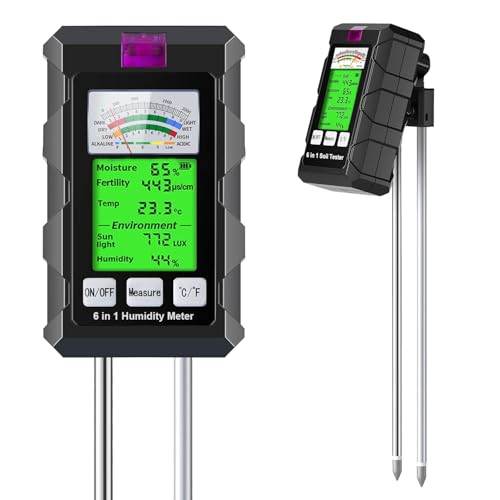 6-in-1 Soil Moisture Meter and Environmental Tester