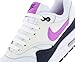 Kids' Air Max 1 White Purple (GS) by Nike