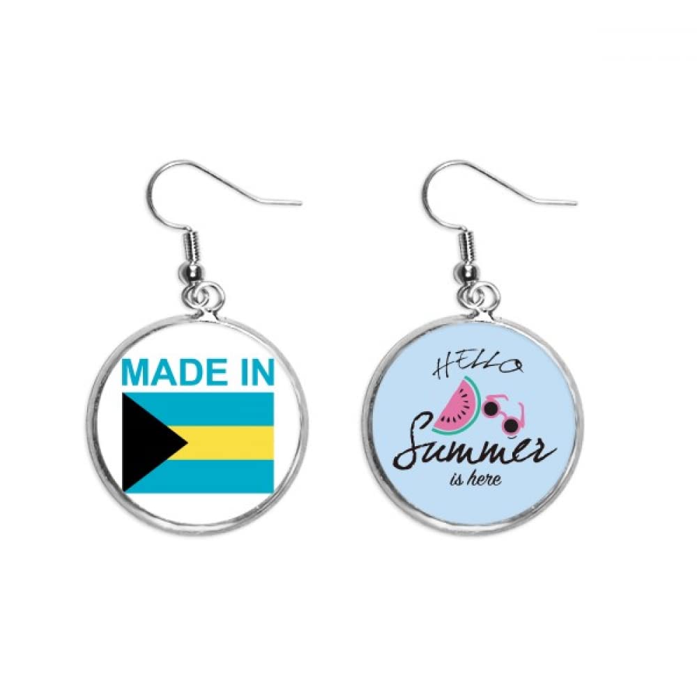 Pendientes de sandía hechos en Bahamas para el lóbulo 5