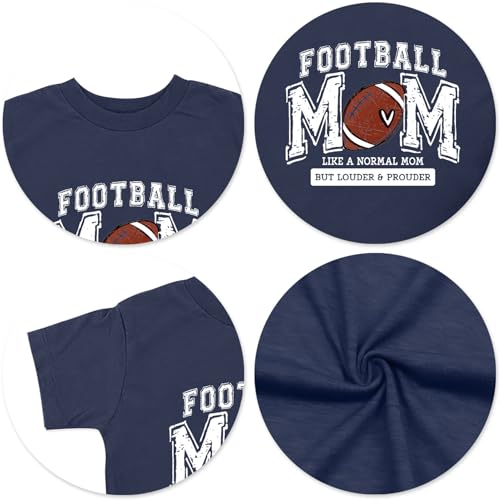 Mama Shirt for Women Baseball Mama Graphic Tshirt Embroidered Mom Life Tee Tops4