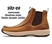 SUREWAY Men's Chelsea Boots,Fashion and Comfort Driving Shoes,Leather Moc Toe Outdoor Work Boots,Slip-Resistant Outsole,EH-Rated,All-Weather Rugged Slip-On Work/Casual/Dress Boots Shoes for Men