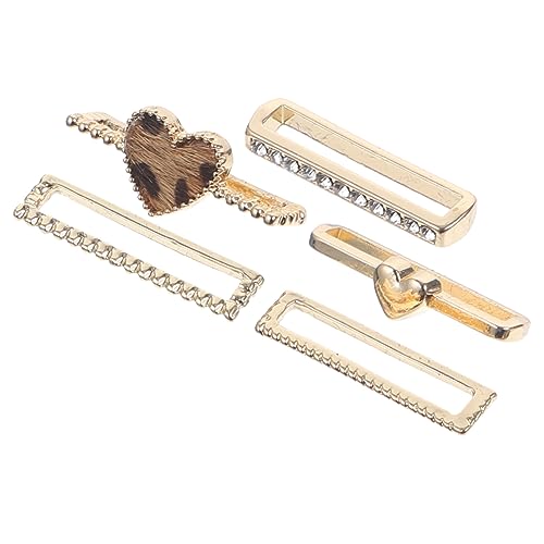 HOLIDYOYO 5Piezas Adornos De Silicona Para Correa Accesorios Decorativos Para Bandas De Silicona Instalación y Práctico