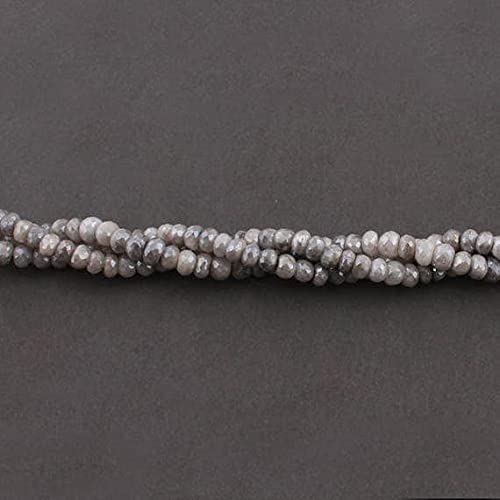 Silverite grise en rondelles facettées 6mm pour atelier création bijoux