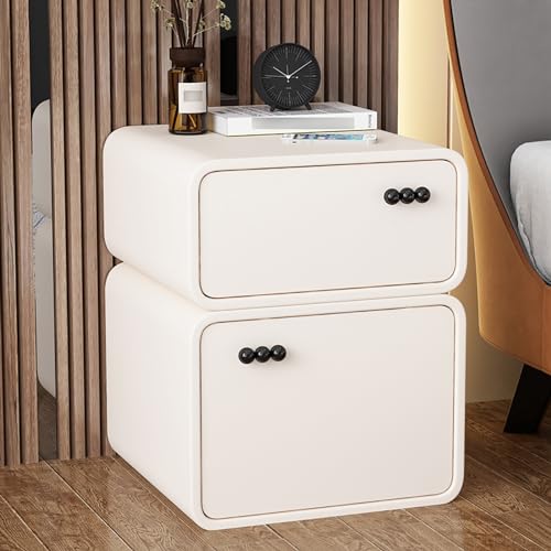 Table de Chevet en Bois Noble : Finitions Premium, Tiroirs Coulissants et Design Sécurisé