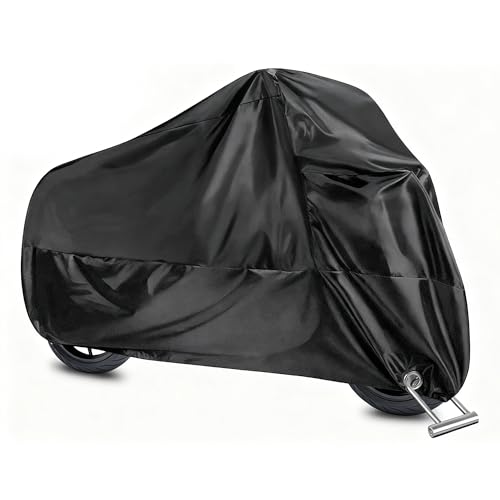Xibao Motorrad Abdeckplane,Roller Abdeckung Wasserdicht,Motorradabdeckung,Motorradabdeckung Wasserdicht,Geeignet für die Meisten Motorräder,Elektrofahrräder,Mopeds,Roller (265x105x125cm)