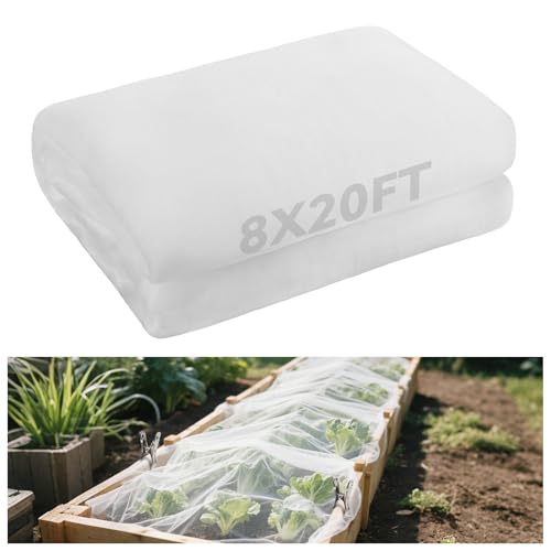 Alphatool 8x20ft Large Garden Netting, Ultra Fine Mesh Plant Covers