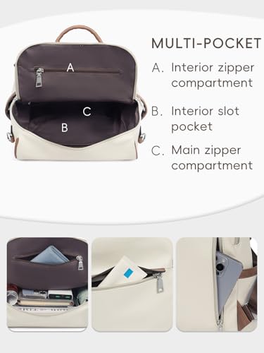 Image of CLUCI Womens Backpack Purse PU Leather Anti-theft Fashion Designer Travel Bag Ladies Shoulder Bags | Purse