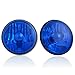 Octane Lighting 5 3/4 Halogen Diamond Crystal Clear Blue Headlight Headlamp 60/55W H4 Bulbs Pair