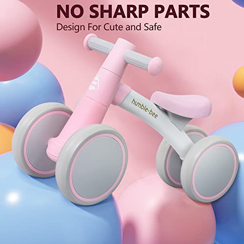Humble-Bee Baby Balance Bike Toy 10-24 Months Cute Toddler First Bike, Gifts For 1 Year Old Girls(Pink) #TOP2