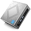 NiPoGi CK10 Mini PC W-11 Pro,Ιntel i5-12600H(fino a 4,5GHz,12C/16T),16GB DDR4 512GB M.2 NVMe PCle3.0 SSD Mini Computer, 2xHDMI+VGA 4K Triplo Display WiFi 6/BT 5.2,Micro PC per Ufficio/Istruzione