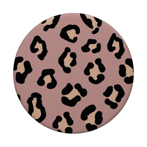 Niedlicher Tier, Altrose, Flieder, Geparden-Druck, Leopardenmuster PopSockets Klebender PopGrip