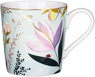 Sara Miller SMOS78914-XG Portmeirion Orchard 0.34 Litre Mug (Duck Egg Floral), Porcelain