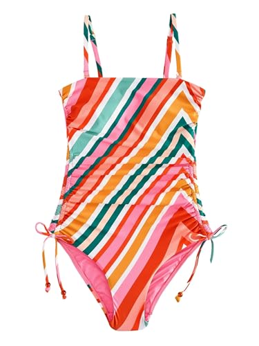 NEXT Damen Standard Bauchformender Bandeau-Badeanzug mit Beinrüschen...