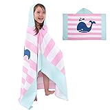 Las toallas con capucha de poncho de baño ofrecen dos botones para ajustar el tamaño, no es fácil caerse. La capucha ayuda a secar el cabello, a mantenerlo caliente y al aspecto dulce.