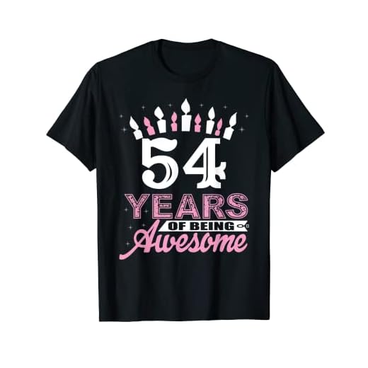 Camisas de cumpleaños 54 años para mujer - Vela de regalo Camiseta