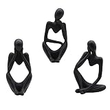 Figuras coleccionables talladas de la estatua de la persona pensante hechas de material de resina de primera calidad con mano de obra fina, muy elegante