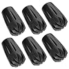 Durable Replacement Rubber Tips for Trekking Poles – Universal Anti-Slip Hiking Stick Caps – Shock Absorbing Pole Accessories – Fits 11mm Standard Poles – Set of 6