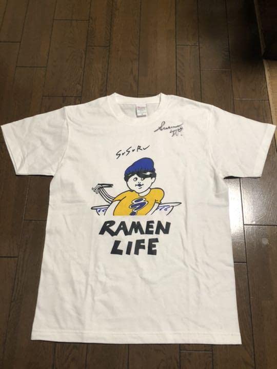 Amazon.co.jp: SUSURU TV サイン入りオリジナルTシャツ Mサイズ