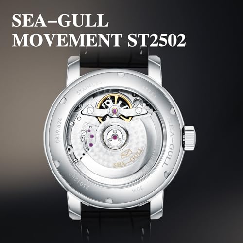 SEA-GULL Montre Seagull pour homme 2021 Montre mécanique automatique vide Calendrier Potentiel Volant Multifonction Montres de travail, Bracelet – vue 5