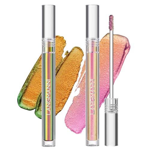 Jolilab Metallic Liquid Chameleon Eyeshadow, Multi-Dimensional Eye Looks,  Long-lasting Holographic Glitter Multichrome Eyeshadows Makeup