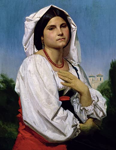 Peinture Bouguereau Arion sur hippocampe déco salon élégant