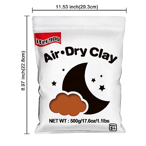 iFergoo Air Dry Clay, Ultra Light Modeling Clay, Magic Clay DIY Creative Modeling Dough - Image 2