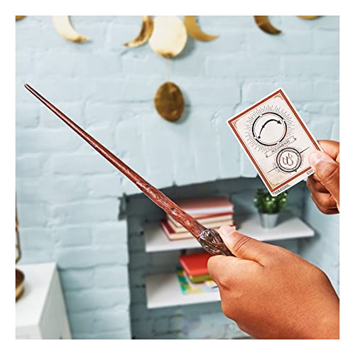 Wizarding World Harry Potter, 12-inch Spellbinding Harry Potter Wand with Collectible Spell Card, Kids Toys for Ages 6 and up
