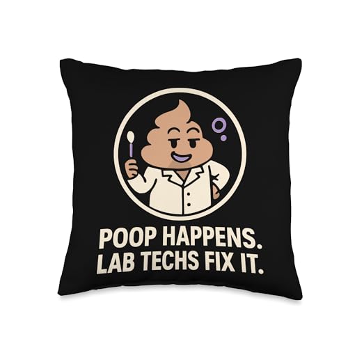 Microbiome Gut Health Stool Sample Throw Pillow