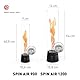 höfats Spin air 900 Schwarz – Tischfeuer für Indoor & Outdoor - moderner Bioethanol-Tischkamin mit Langer Brenndauer - Innovative Bio-Burner-Technologie, emaillierter Gussfuß, wärmender Kamin