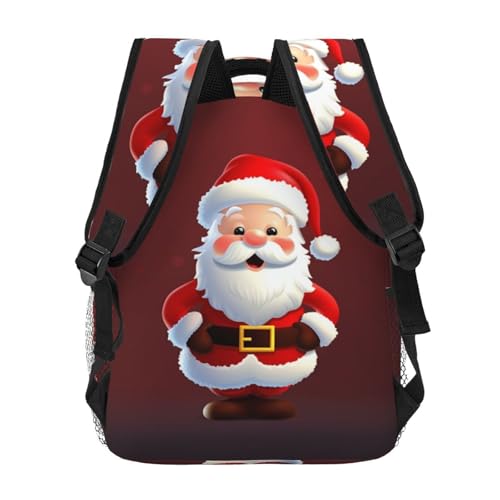 Sac à dos décontracté et léger Père Noël contre la fatigue du dos