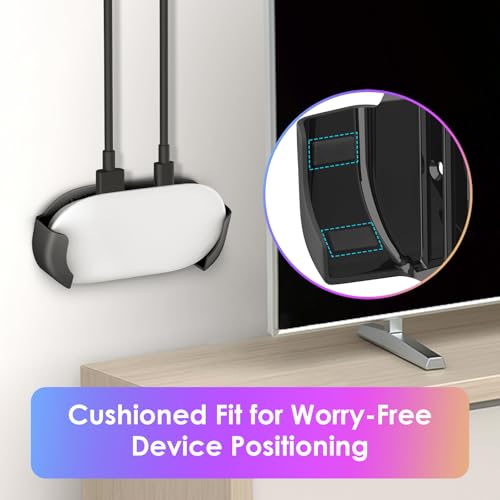 Suporte para Google TV Streamer 4K - 2024 Google Streaming TV Box Acessórios com duas opções de inst