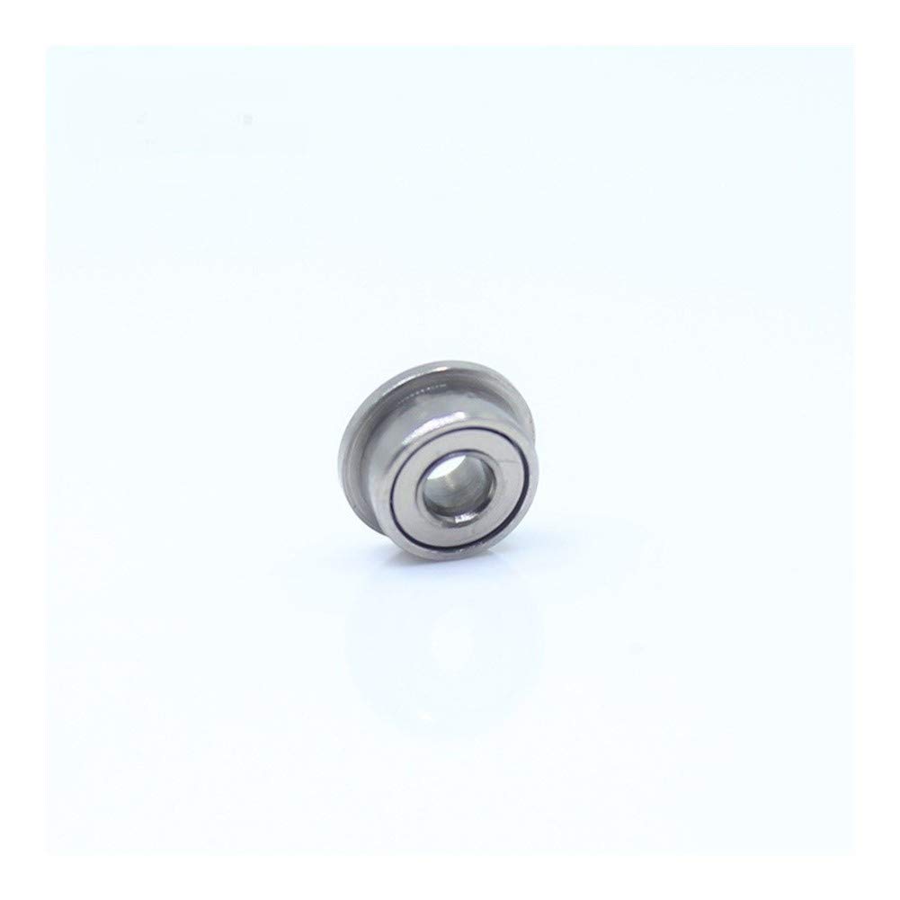 SUOFEILAIMU MF62ZZ Flange Bearing ABEC-1 Deep Groove Ball Bearing 10Pcs Miniature Flanged MF62 Z ZZ Ball Bearings 2x6x2.5 mm Precision Bearing