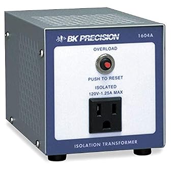 B&K Precision 150VA Isolation Transformer, Input Voltage: 120VAC, Output Voltage: 117 to 124VAC