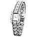 HACBIWA Popular Fashion Women Lady Gril Bling Jewelry Stainless Steal Analog Wrist Watches