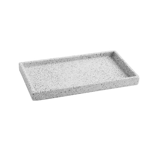 ZTCHSENZT Cafeteria Tray Vintage Granite Ceramic Tray Jewelry Aromatherapy Tray Storage Tray Bathroom Storage Tray Living Room Desktop Tray Serving Trays,B